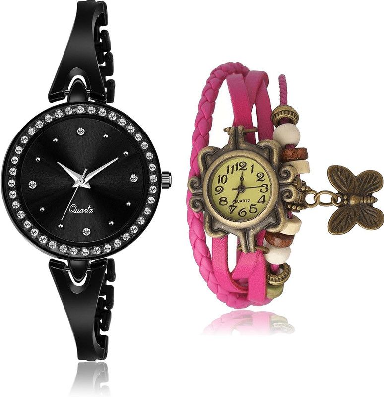 combo watch Analog Watch - For Women Classical Collegian Bangle Chain And Butterfly Combo Watch For Girls And Women - GL268-G63
