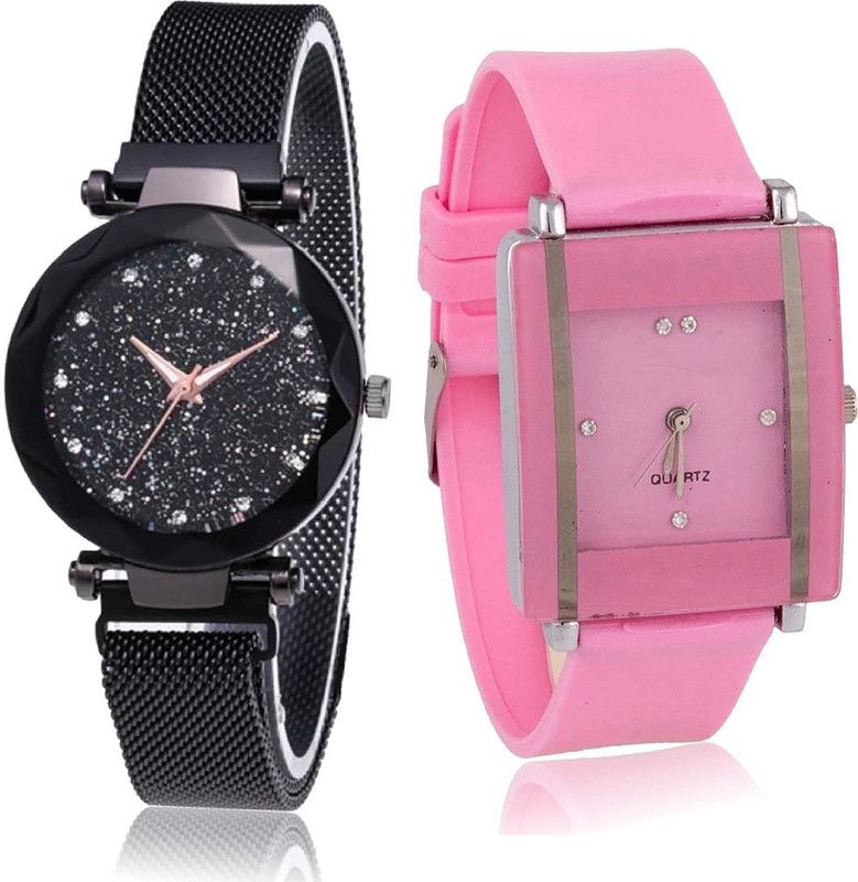 combo watch Analog Watch - For Girls Modern Designer Magnet Combo Watch For Girls And Women - GC7-G14
