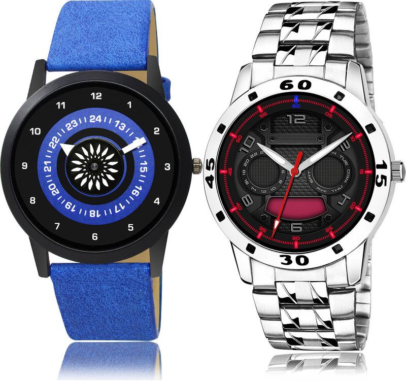 Analog Watch - For Men Contemporary Party Wedding 2 Watch Combo For Boys And Men - B385-(59-S-19)