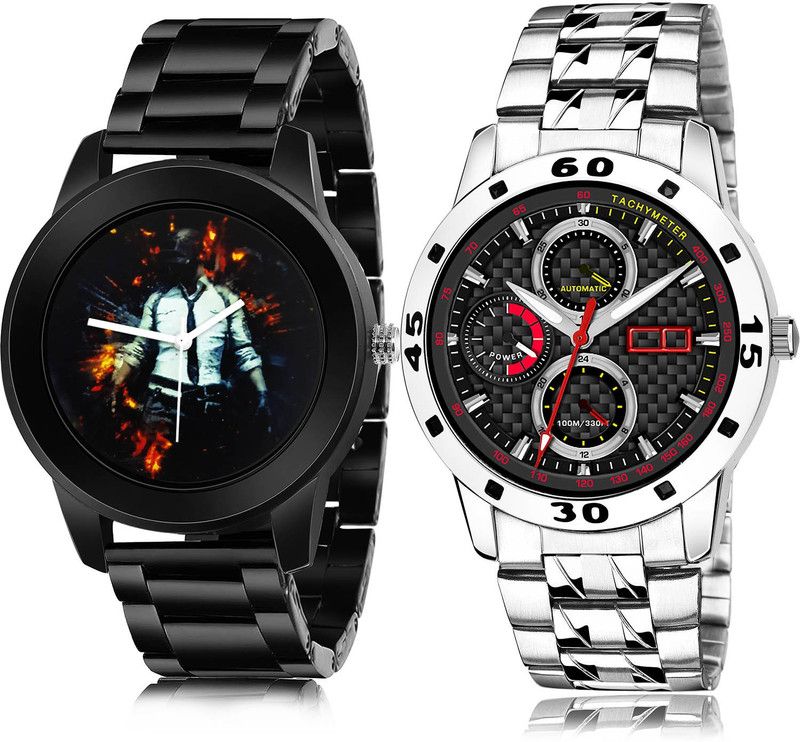 Analog Watch - For Men New Love 2 Watch Combo For Boys And Men - B557-(60-S-19)