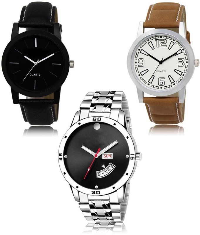 New latest Designer Combo of 3 Analog Watch - For Men LR-05-15-104