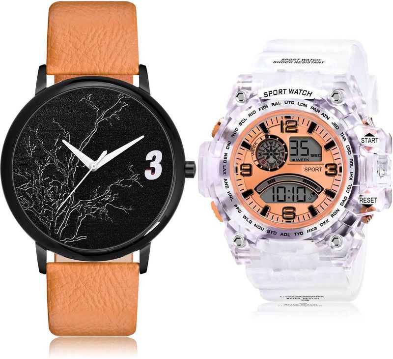 Analog-Digital Watch - For Men Modern Royal 2 Watch Combo For Boys And Men - BM26-BC34