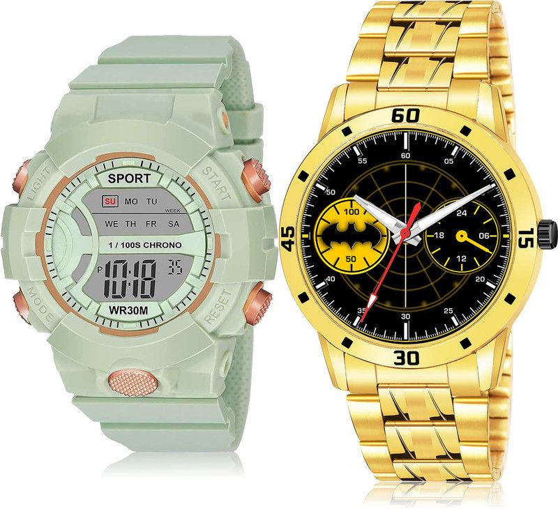 Analog-Digital Watch - For Boys Modern Italian Designer 2 Watch Combo For Boys And Men - DG35-(42-S-21)