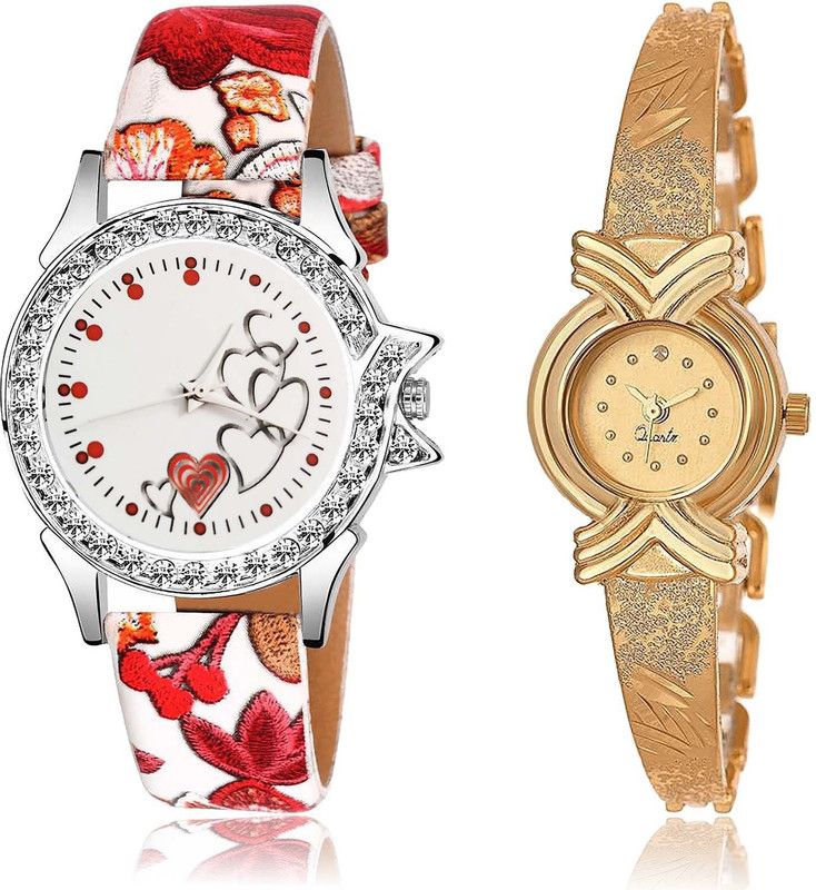 Analog Watch - For Women Latest Love Love Heart Combo Watch For Girls And Women - G495-G265