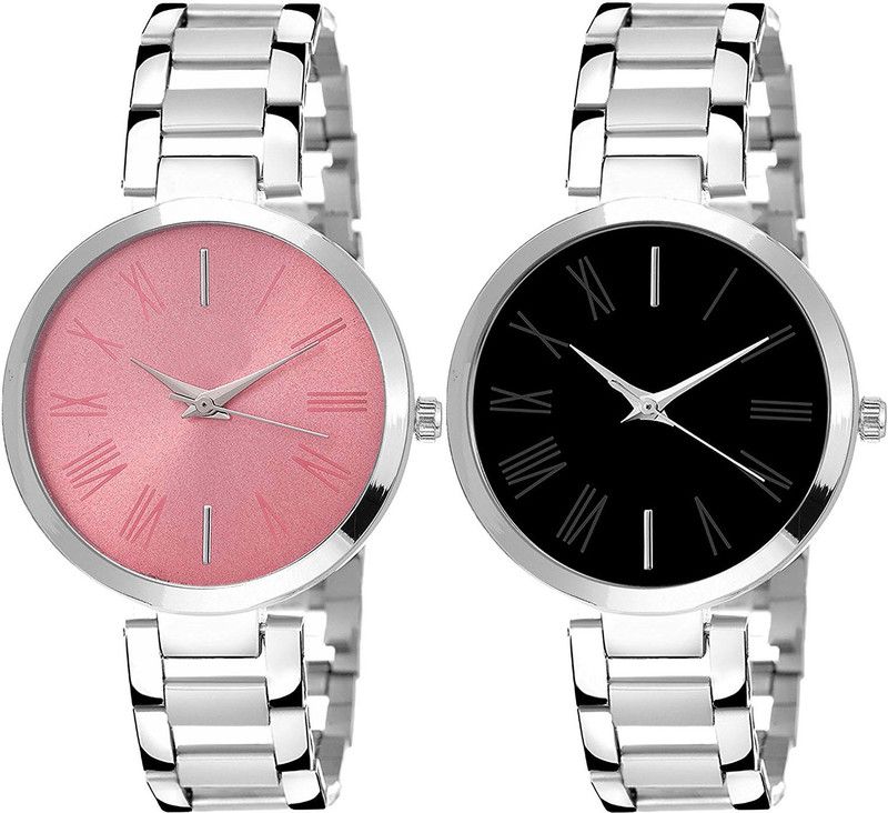 combo watch Analog Watch - For Girls Contemporary Fancy Analogue Silver Color Girls And Women Watch - G301-G299 (Combo of 2 )
