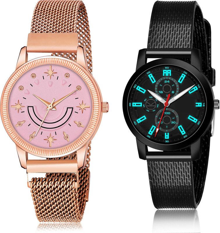Analog Watch - For Women Brand New Chronograph 2 Watch Combo For Women And Girls - GW72-(63-L-10)