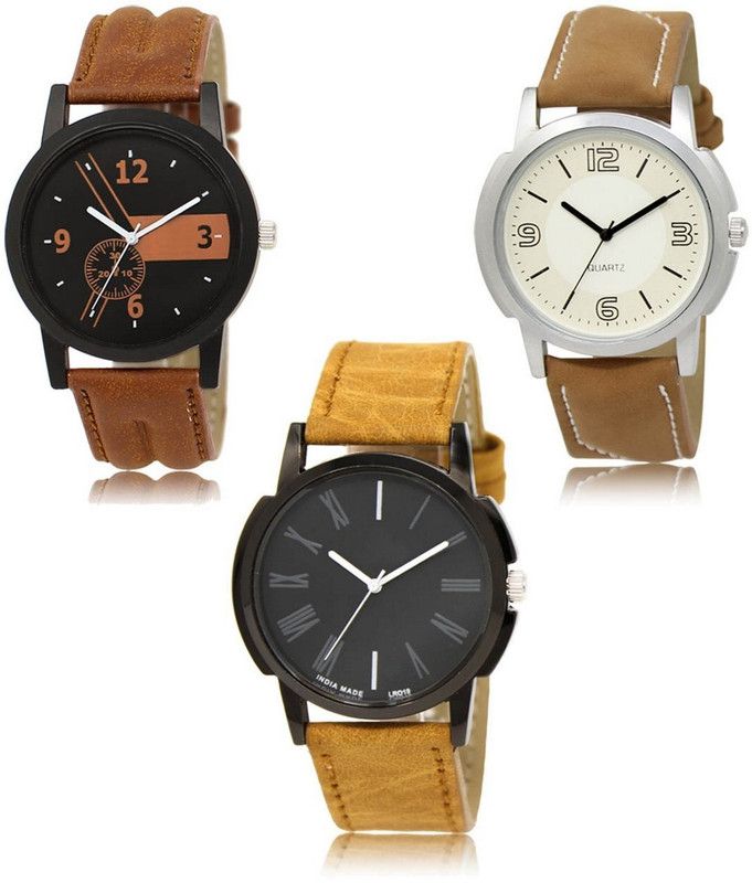 New latest Designer Combo of 3 Analog Watch - For Men LR-01-16-19