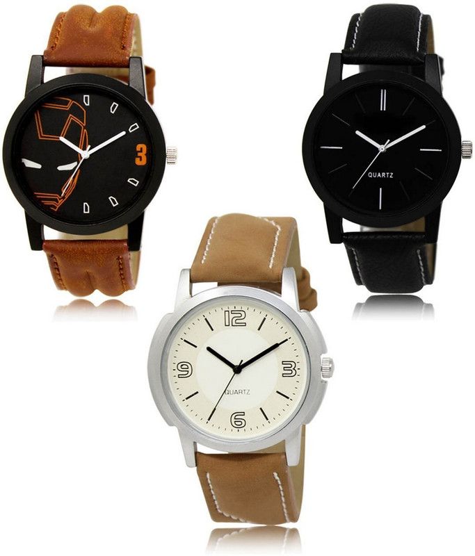 New latest Designer Combo of 3 Analog Watch - For Men LR-04-05-16