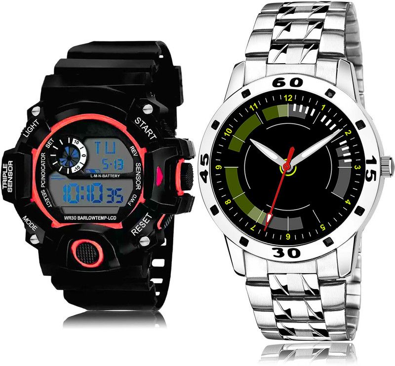 Analog-Digital Watch - For Men Best Style 2 Watch Combo For Boys And Men - BC26-(43-S-19)