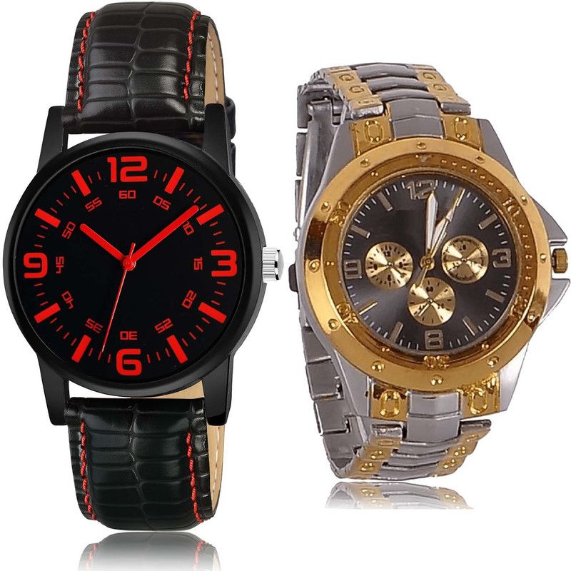 combo watch Analog Watch - For Men Modern Professional Chain Watch - B695-B76 (Combo Of 2 )