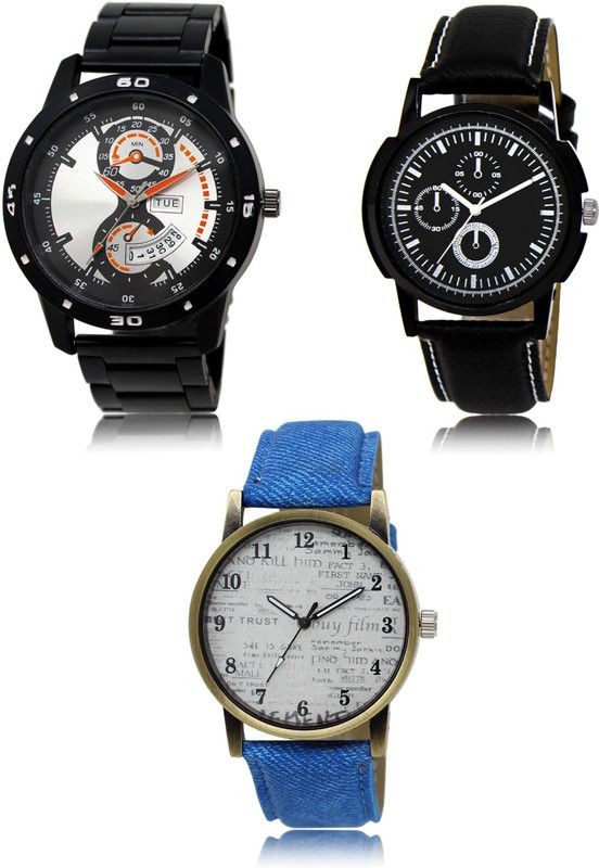 New latest Designer Combo of 3 Hybrid Smartwatch Watch - For Men 107-13-28