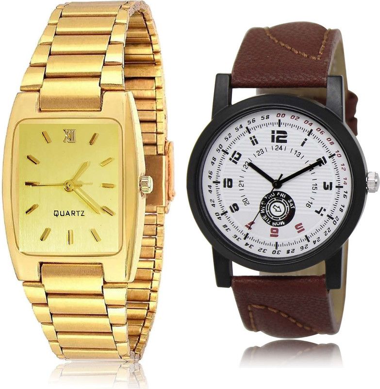 combo watch Analog Watch - For Boys Brand New 3D Design Chain Combo Watch For Boys And Men - BRM4-BL46.11