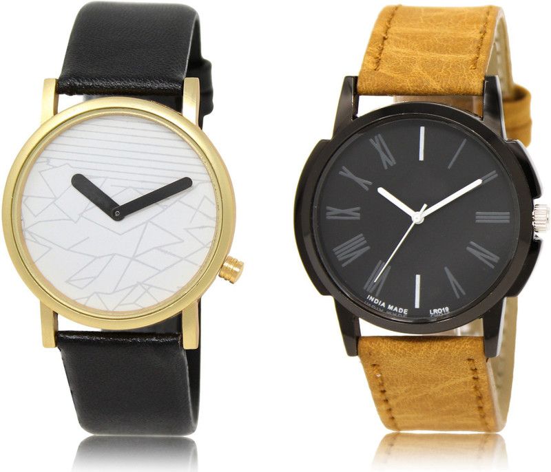 New Latest Designer Combo of 2 Analog Watch - For Men LR37-LR19