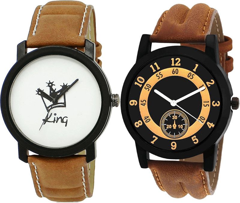 combo watch Analog Watch - For Girls New Technology King Analogue Brown Color Boys And Men Watch - BL46.18-B14 (Combo Of 2 )