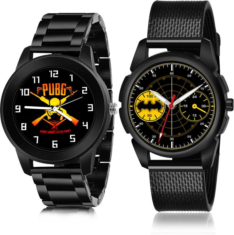 Analog Watch - For Men Modish Party Wedding 2 Watch Combo For Boys And Men - B641-(42-S-10)
