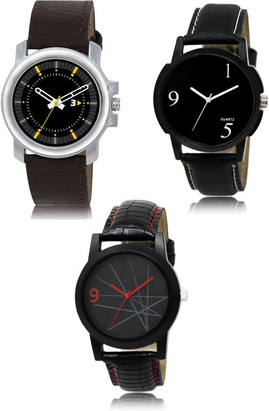 New latest Designer Combo of 3 Analog Watch - For Men 44-06-08