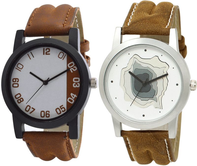 combo watch Analog Watch - For Girls Treading Stylish Analogue Brown Color Boys And Men Watch - B39-BL46.9 (Combo Of 2 )