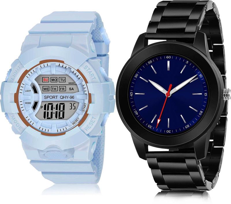 Analog Watch - For Boys New Party Wedding 2 Watch Combo For Boys And Men - DG34-(54-S-20)