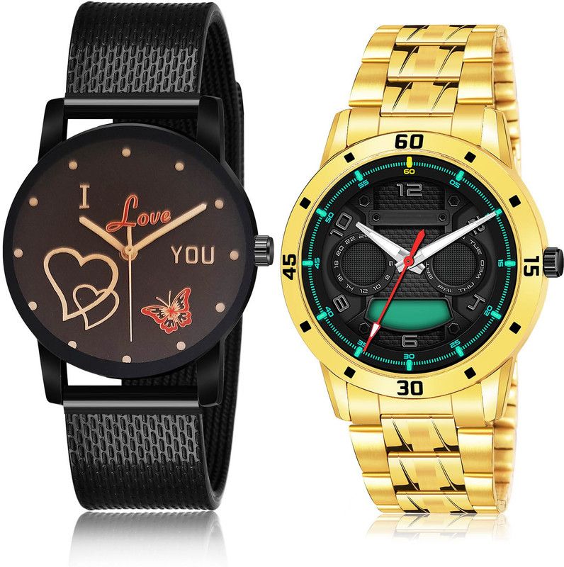 Analog Watch - For Men Modish Italian Designer 2 Watch Combo For Boys And Men - BRM16-(57-S-21)