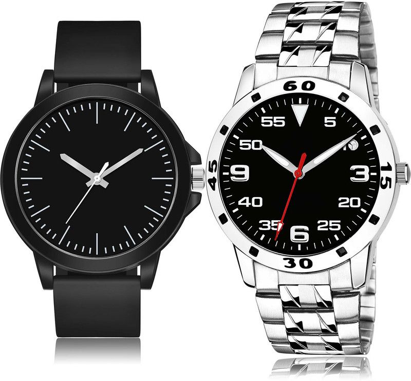 Analog Watch - For Men Modish 3D Design 2 Watch Combo For Boys And Men - BM114-(75-S-19)