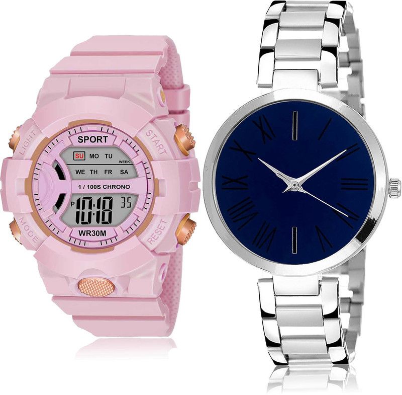 Analog-Digital Watch - For Girls Contemporary Exclusive 2 Watch Combo For Women And Girls - DG36-G298