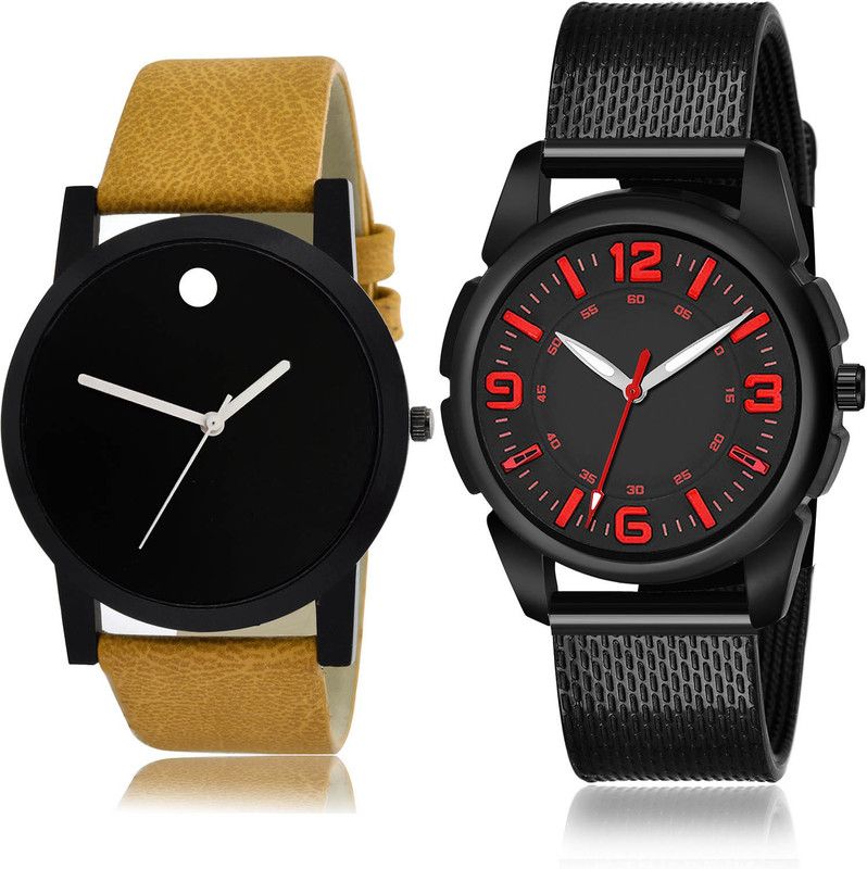 Analog Watch - For Men Contemporary Quartz 2 Watch Combo For Boys And Men - B59-(47-S-10)