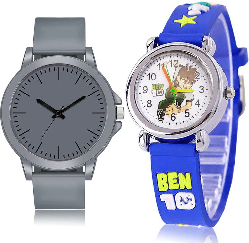 combo watch Analog Watch - For Men Modern Analogue Sports And Ben 10 Kids 2 Watch Combo For Boys And men - BM115-BK90
