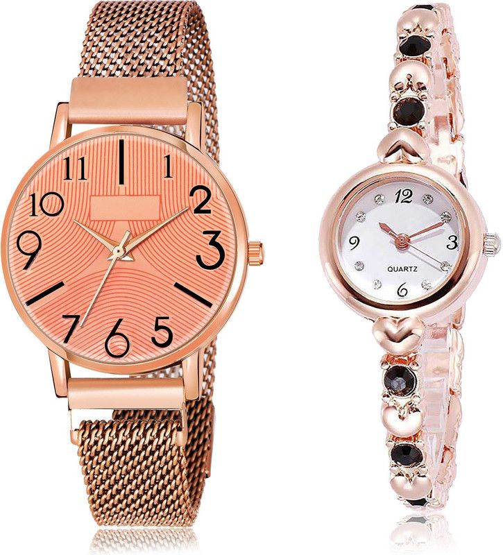 Analog Watch - For Girls Treading Analogue 2 Watch Combo For Women And Girls - GW58-G455