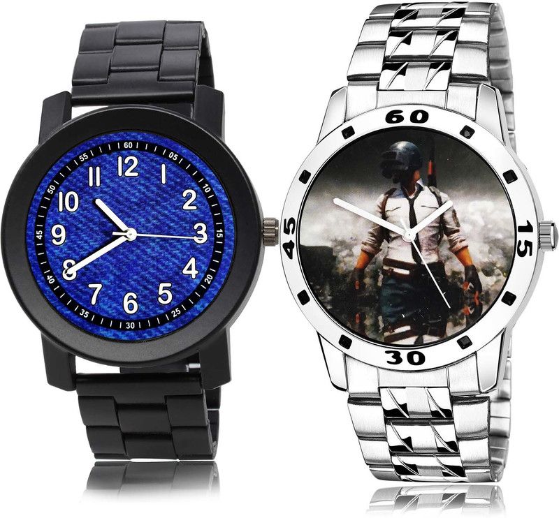 combo watch Analog Watch - For Men Brand New Party Wedding Chain Watch And Pubg Military Army Chain Watch Watch - B796-B505 (Combo Of 2 )