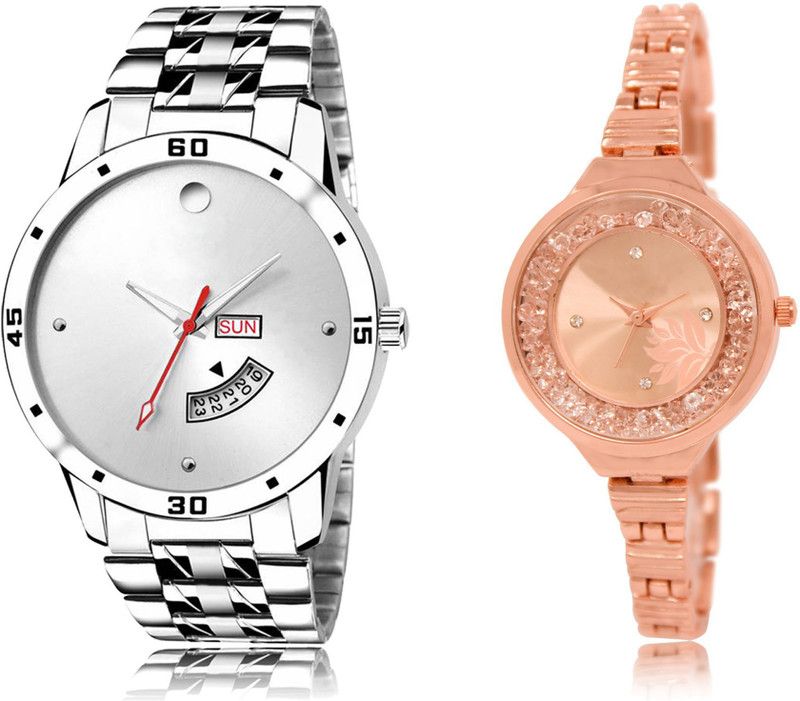 New Latest Designer Combo of 2 Analog Watch - For Couple LR103-LR225