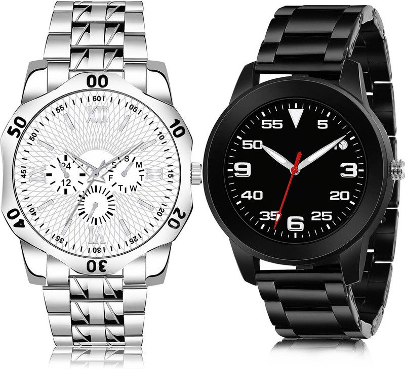 Analog Watch - For Men Modern Wrist 2 Watch Combo For Boys And Men - BM404-(75-S-20)