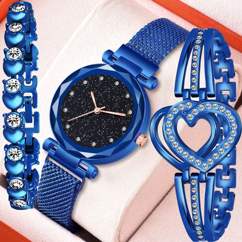 Analog Watch - For Girls Magnet 12D with 2 Bracelet