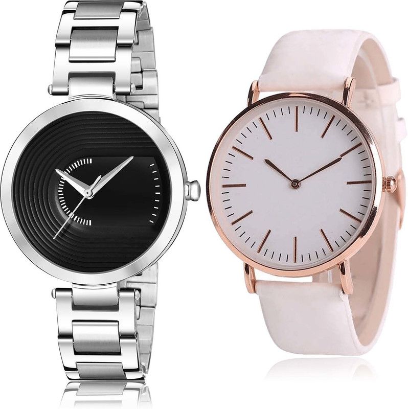 Analog Watch - For Women Contemporary Partywear Chain And Chronograph 2 Watch Combo For Girls And Women - GM216-G193