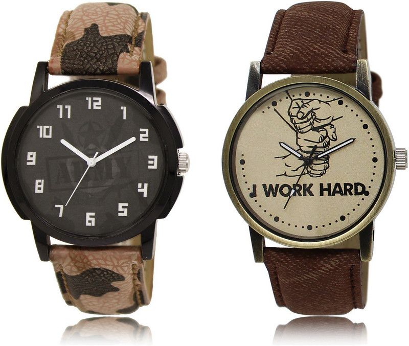 New Latest Designer Combo of 2 Analog Watch - For Men LR03-LR29