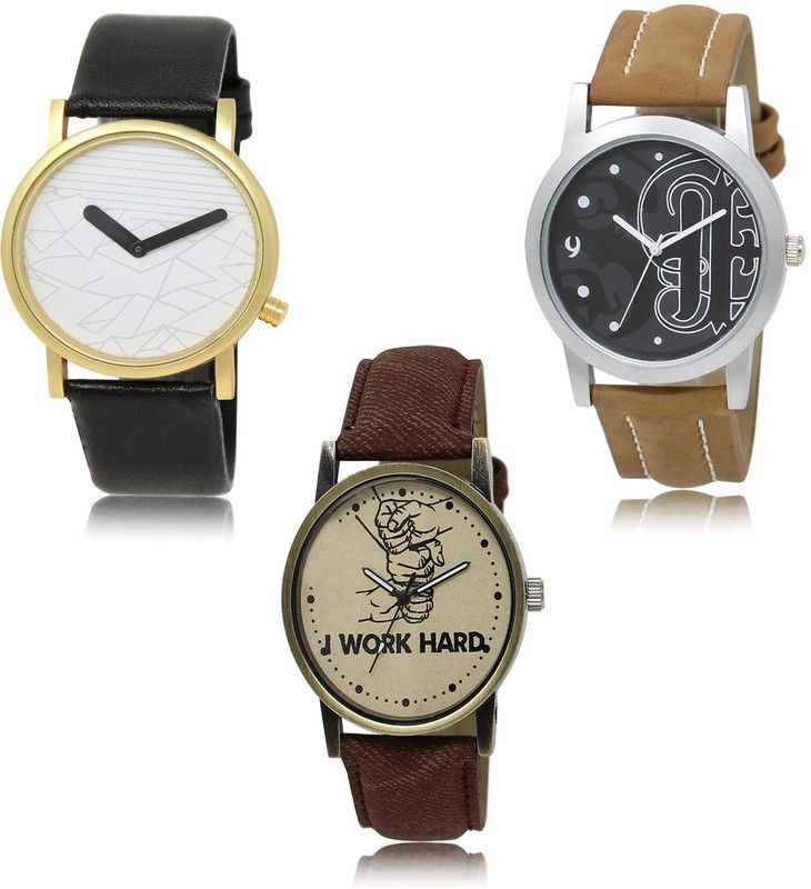 New latest Designer Combo of 3 Analog Watch - For Men LR37-LR14-LR29