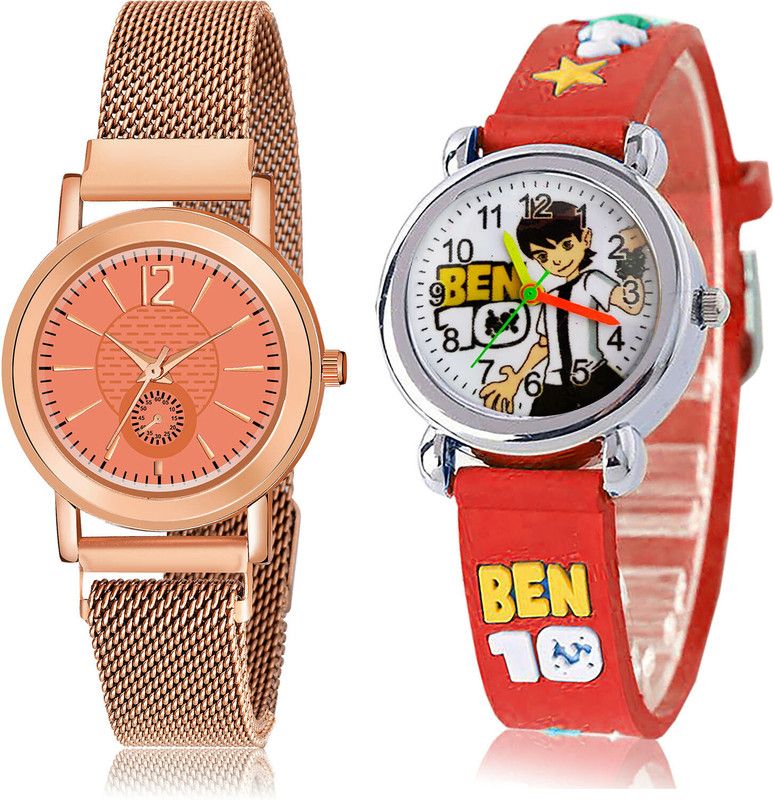 Analog Watch - For Girls Contemporary Present 2 Watch Combo For Women And Girls - GW40-GC121