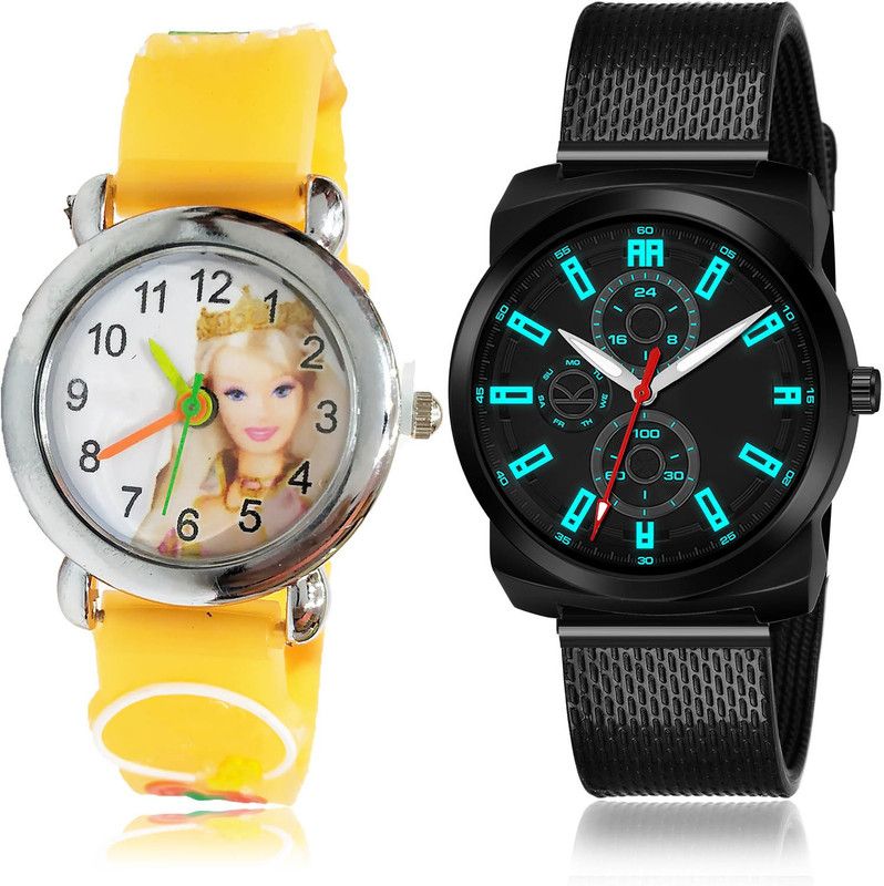 Analog Watch - For Boys New Analogue 2 Watch Combo For Boys And Men - BK25-(63-S-10)