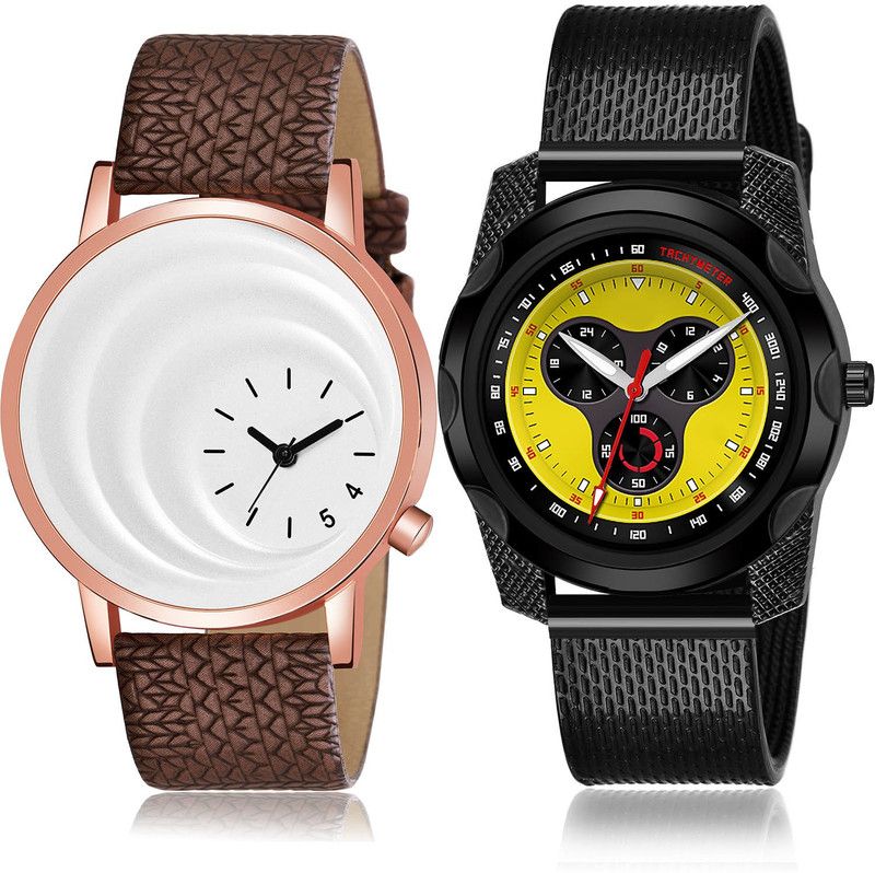 Analog Watch - For Men Treading Technology 2 Watch Combo For Boys And Men - BM16-(27-S-10)