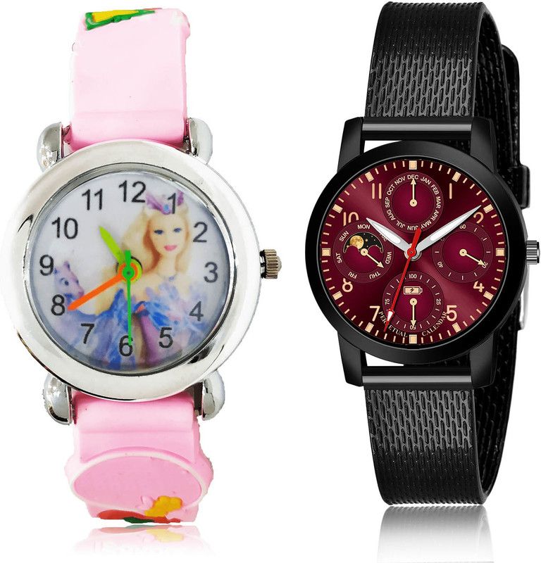 Analog Watch - For Girls Contemporary Rich 2 Watch Combo For Women And Girls - G323-(12-L-10)
