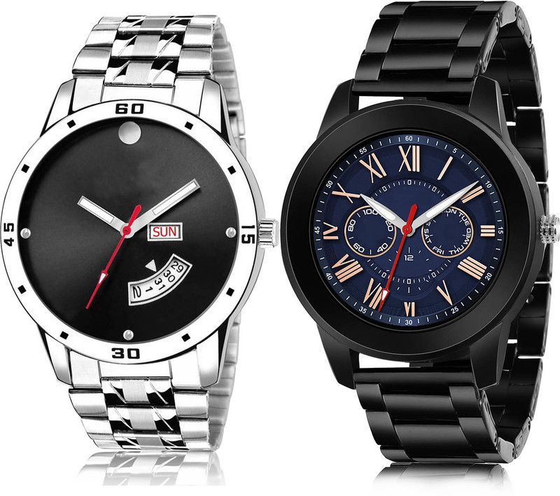 Analog Watch - For Men Latest Designer 2 Watch Combo For Boys And Men - BL46.104-(62-S-20)