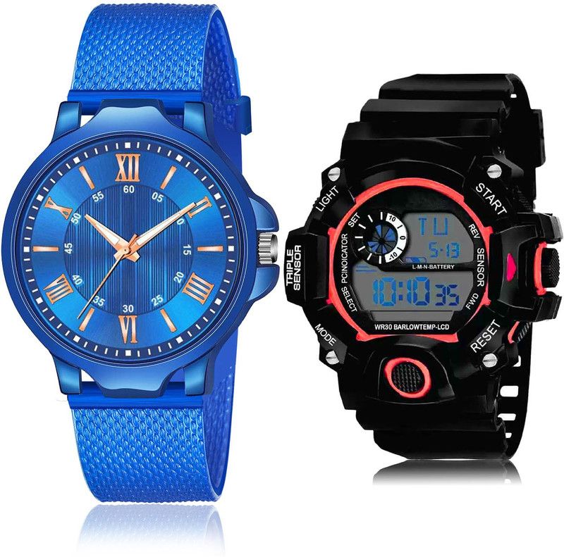 Analog Watch - For Men Modish Party Wedding 2 Watch Combo For Boys And Men - BRM37-BC26