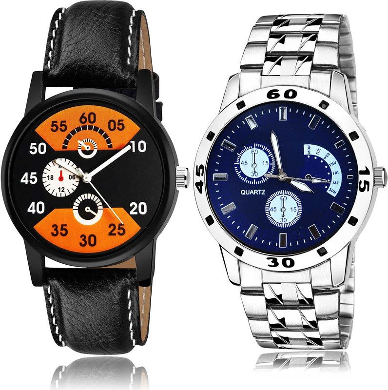 combo watch Analog Watch - For Men New Unique Chain Watch Watch - B826-B84 (Combo Of 2 )