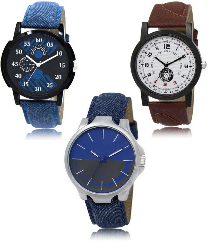 New latest Designer Combo of 3 Analog Watch - For Men LR-02-11-24