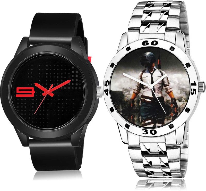 combo watch Analog Watch - For Men Latest Italian Designer Sports And Pubg Military Army Combo Watch For Boys And Men - BM105-B505