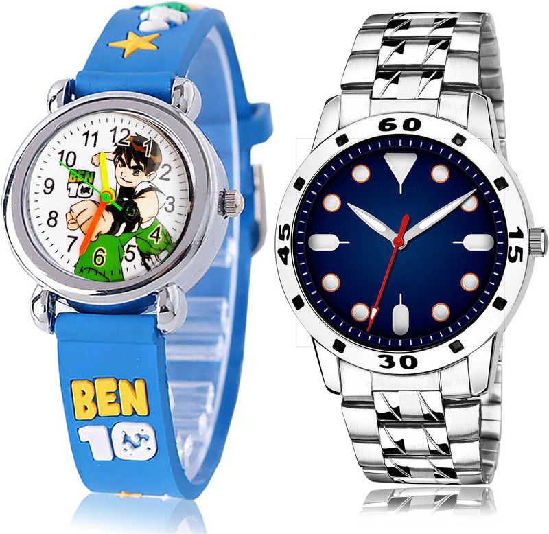 Analog Watch - For Boys Contemporary Quartz 2 Watch Combo For Boys And Men - BK95-(65-S-19)