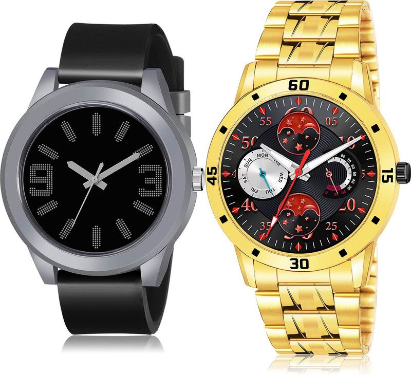 Analog Watch - For Men Brand New Present 2 Watch Combo For Boys And Men - BM102-(50-S-21)