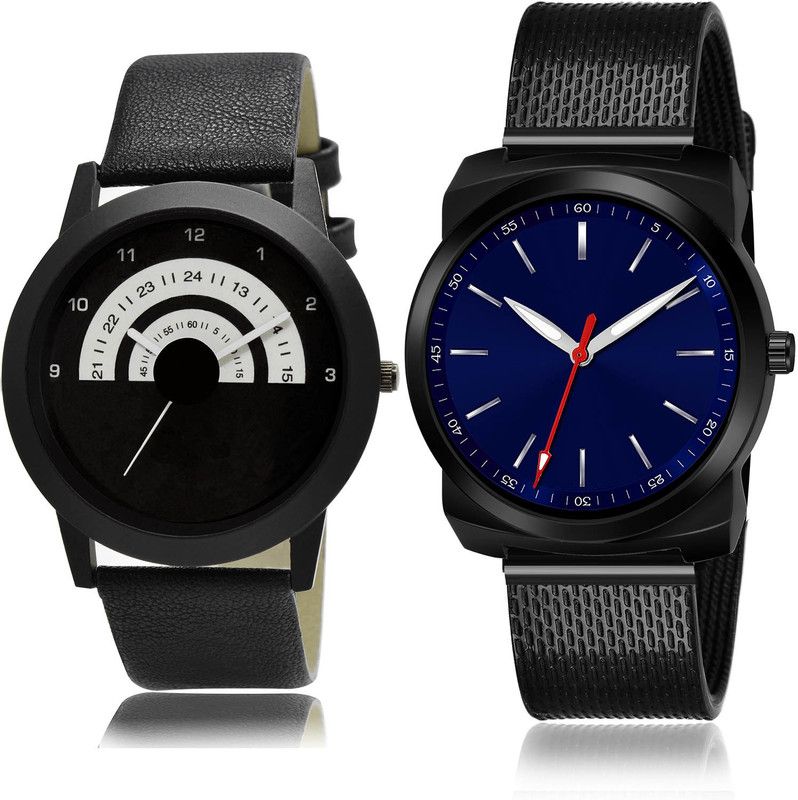Analog Watch - For Men Contemporary Model 2 Watch Combo For Boys And Men - B48-(54-S-10)