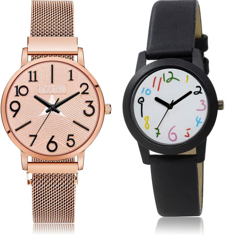 Analog Watch - For Women Brand New Designer 2 Watch Combo For Women And Girls - GM245-GO119
