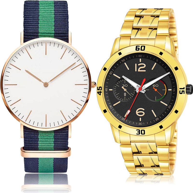 Analog Watch - For Men Latest Love 2 Watch Combo For Boys And Men - BC4-(64-S-21)