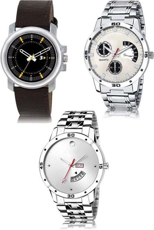 New latest Designer Combo of 3 Analog Watch - For Men 44-101-103